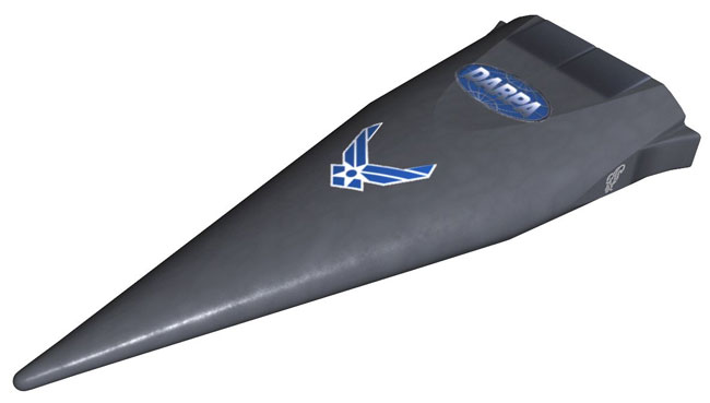 Artist’s drawing of the Falcon Hypersonic Technology Vehicle-1. Image Courtesy: Russ Partch